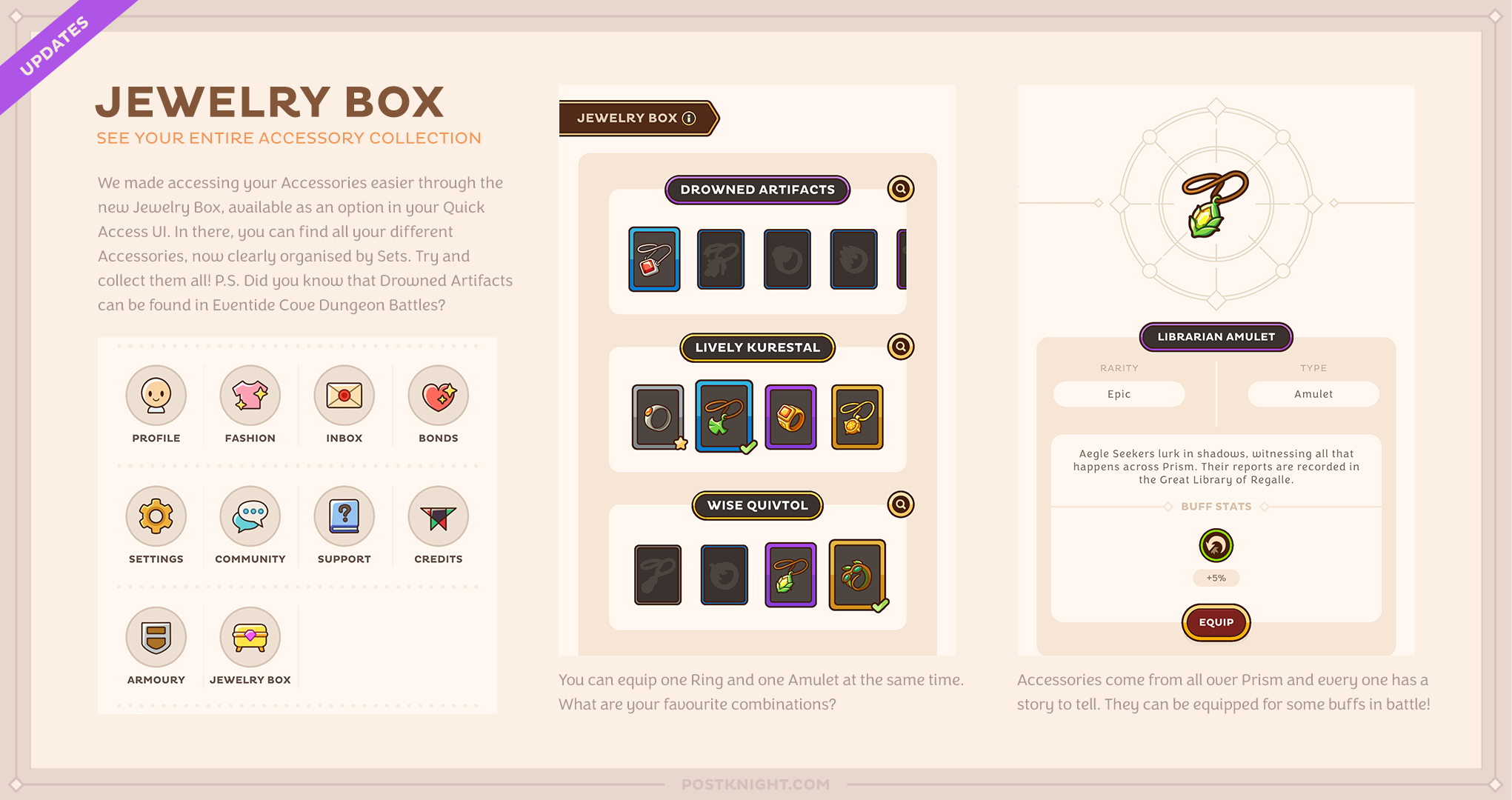 postknight 2 accessories 